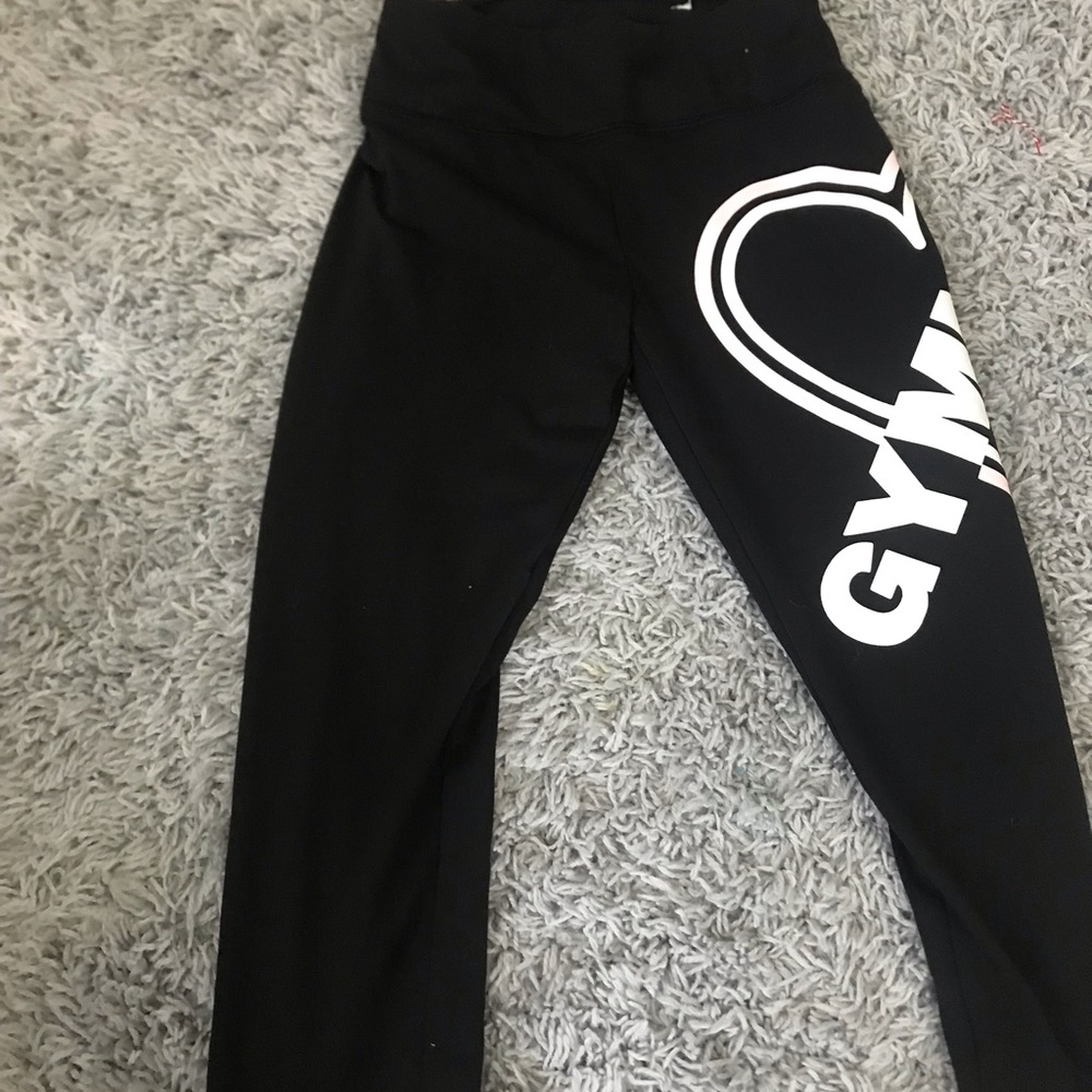 Black gymnast leggings
